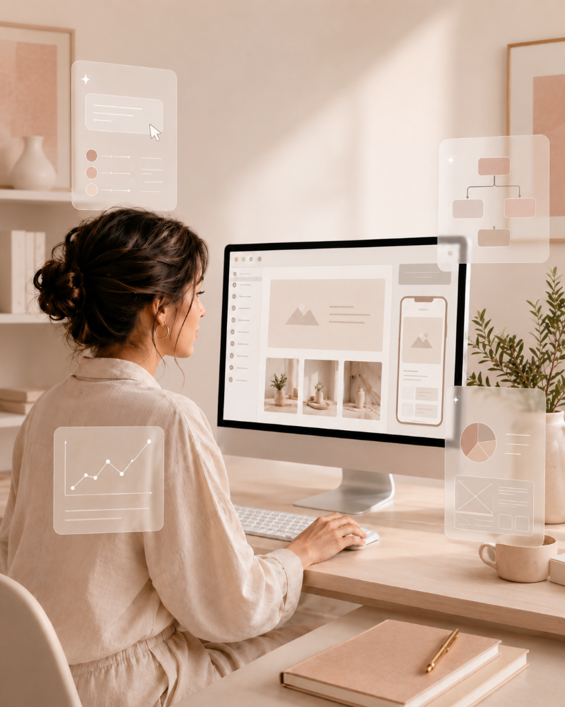 Mujeres emprendedoras aprendiendo