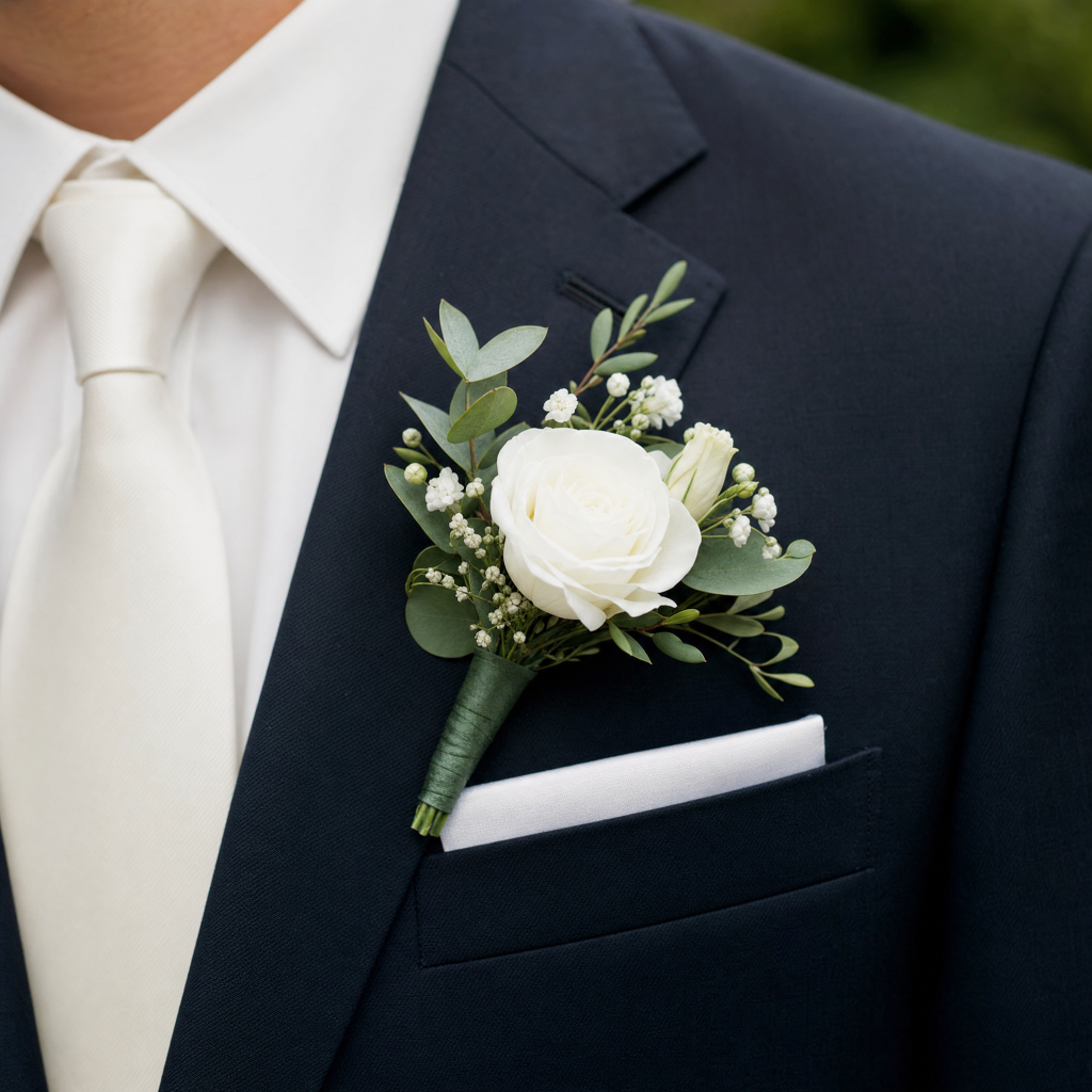 Classic Rose Buttonhole