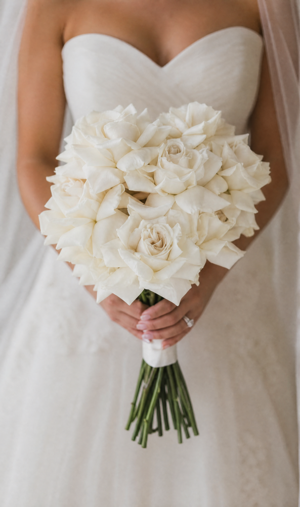 Cream Rose Dome Bouquet