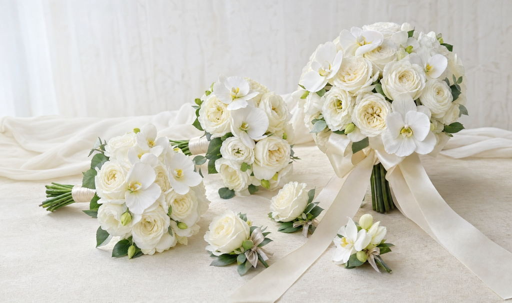 Ivory Rose & Orchid