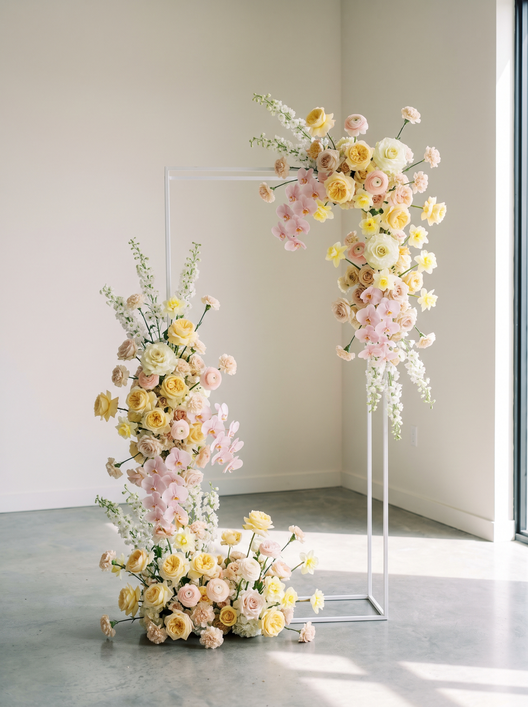 Lemon Sorbet Arbour & Floor Arrangement