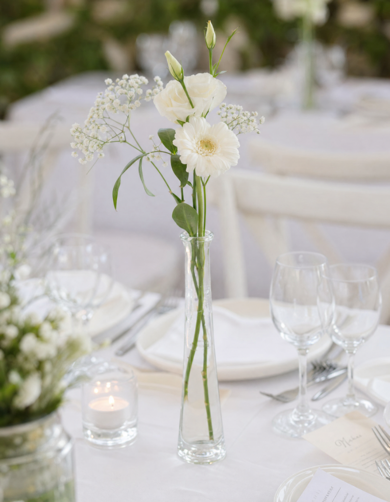 White Bud Vase