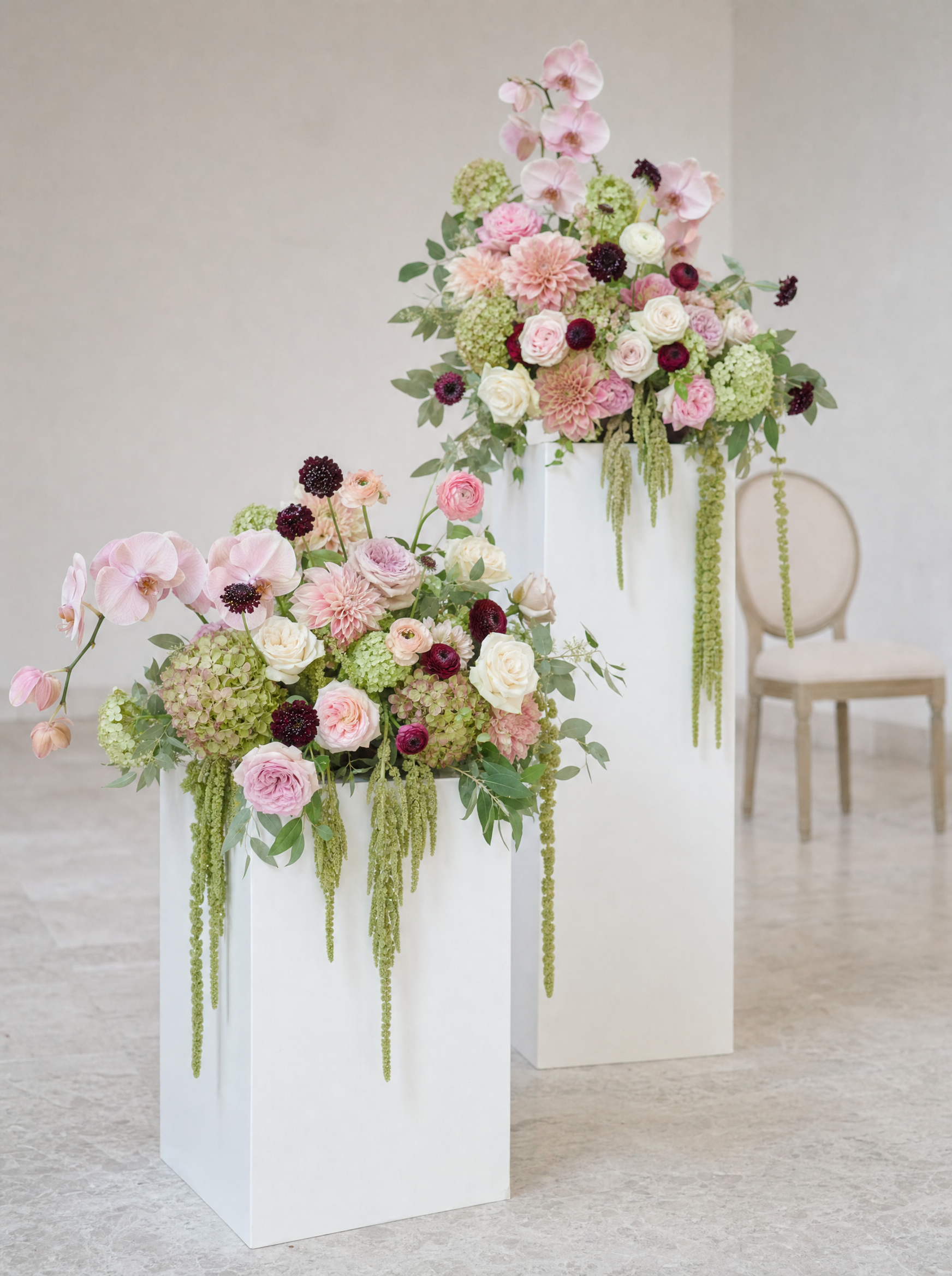 Berry & Blush Tiered Plinths