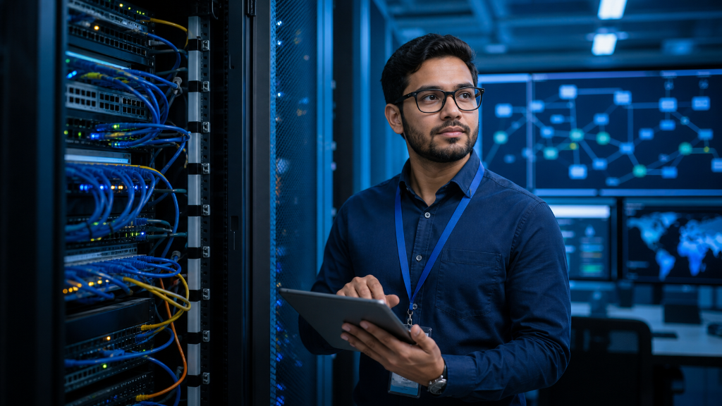 Network engineer in a network operations environment