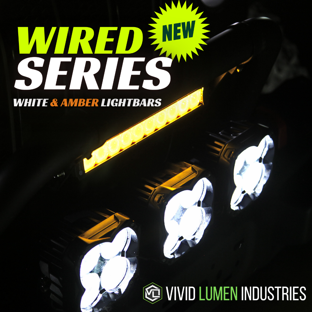 Vivid Lumen Industries Wired Series lightbars social media post