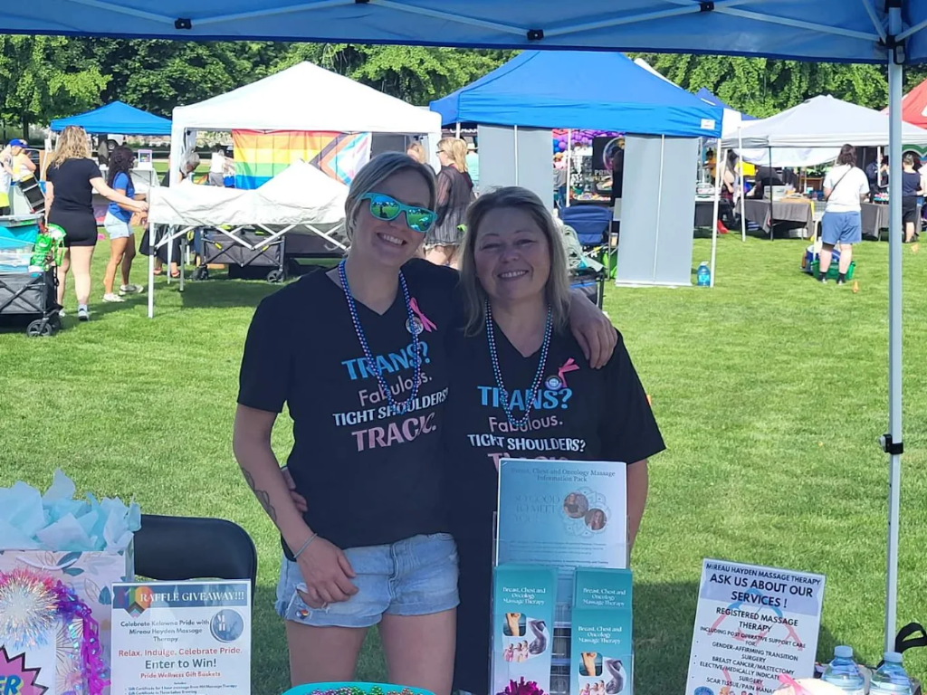 Mireau Hayden Massage Therapy pride event
