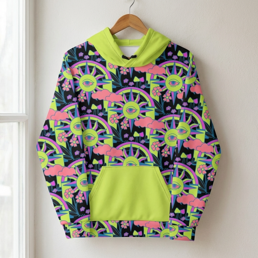 Custom printed hoodie design