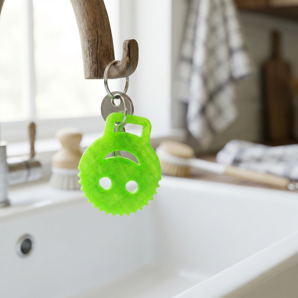 Custom 3D printed keychain design