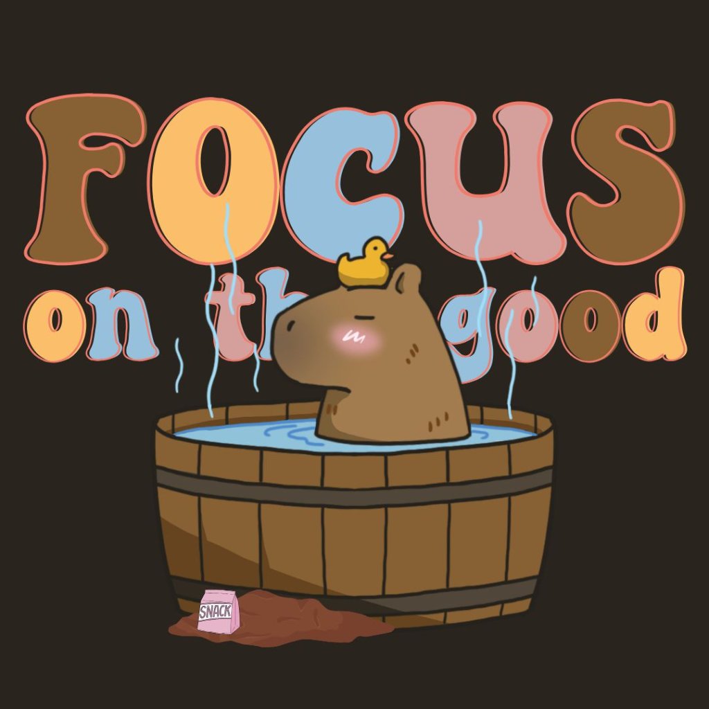 Focus on the good capybara design