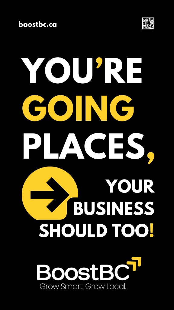 BoostBC outdoor marketing poster