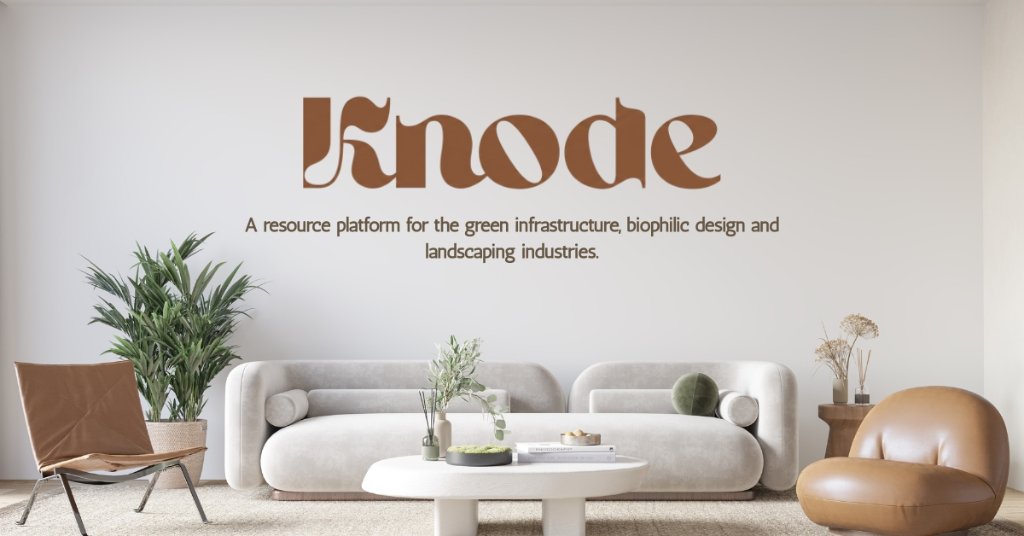 Knode brand signage on an interior wall