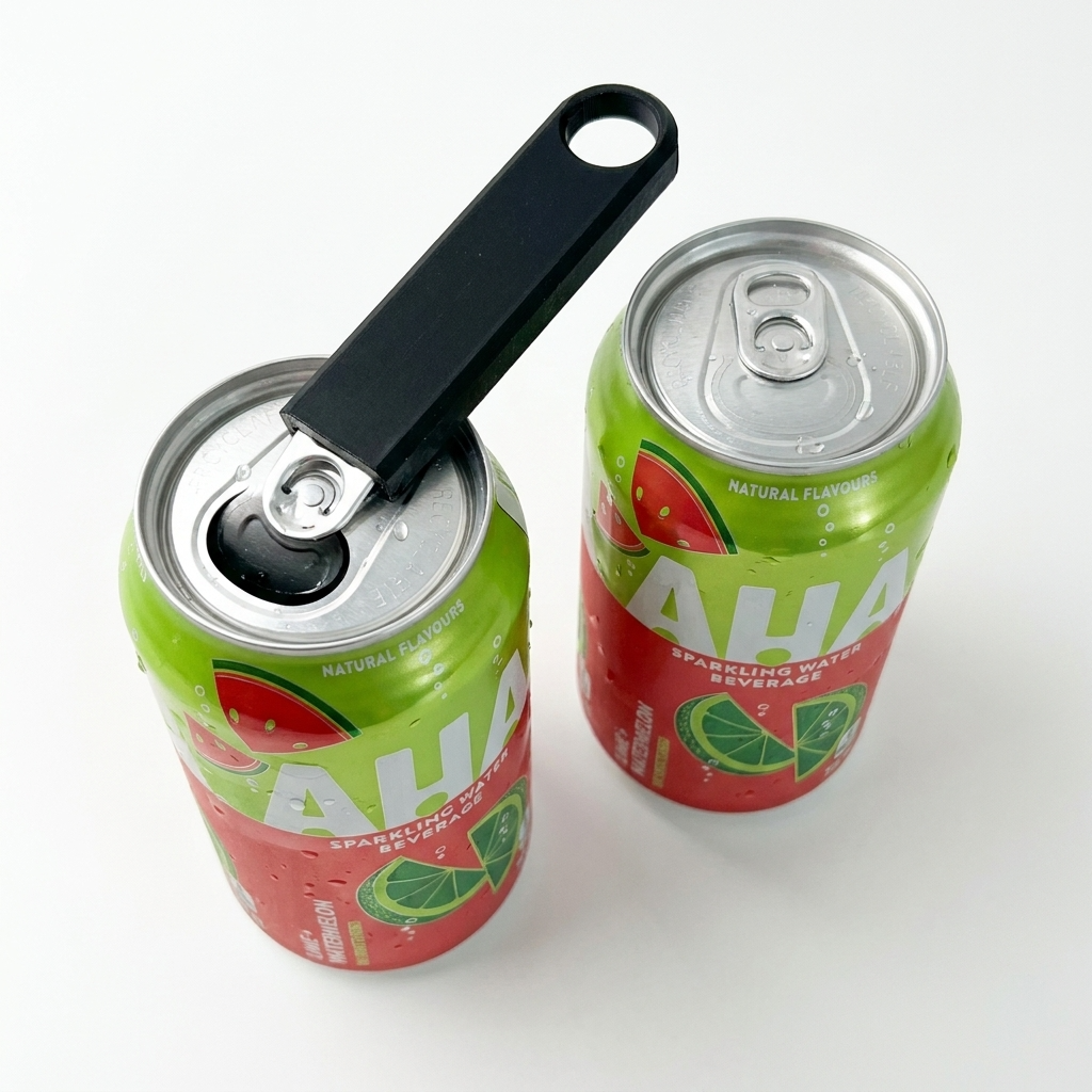 Double sparkling water beverage cans design