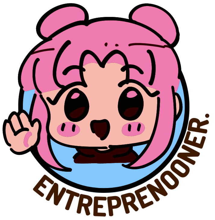 Entreprenooner character mascot logo