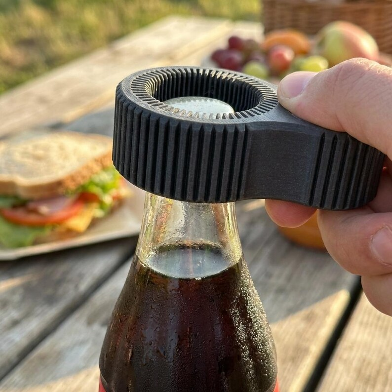 Custom 3D printed bottle opener grip tool