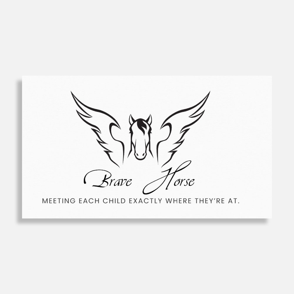 Brave Horse equine therapy logo design