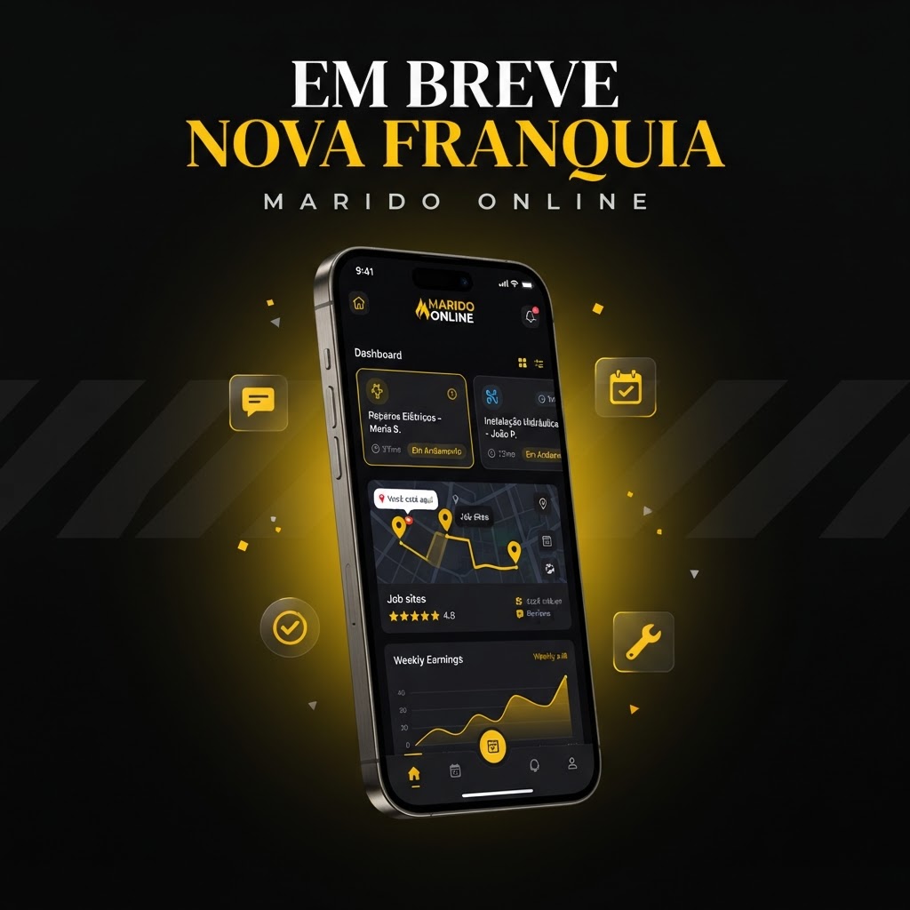 Aplicativo de gestão da nova franquia Marido Online