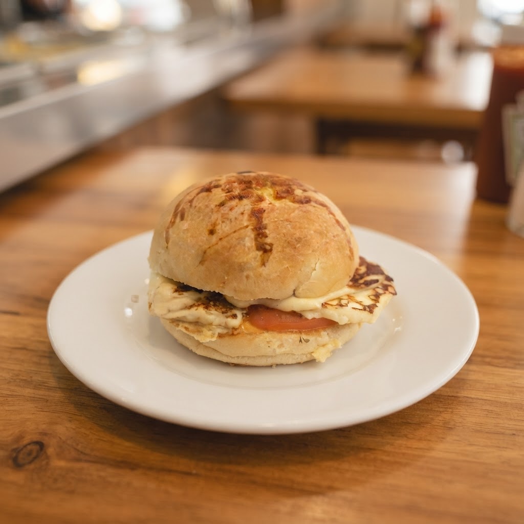 Sanduíche Queijo Minas/Tomate (Pão de Batata)