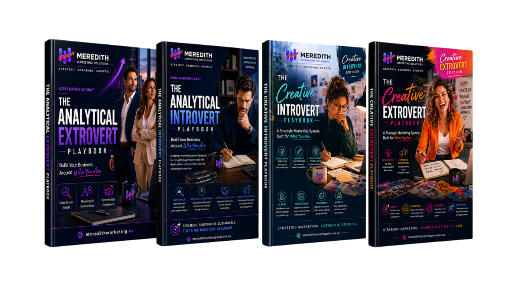 The four Agent Marketing DNA Playbooks — Analytical Introvert, Analytical Extrovert, Creative Introvert, Creative Extrovert