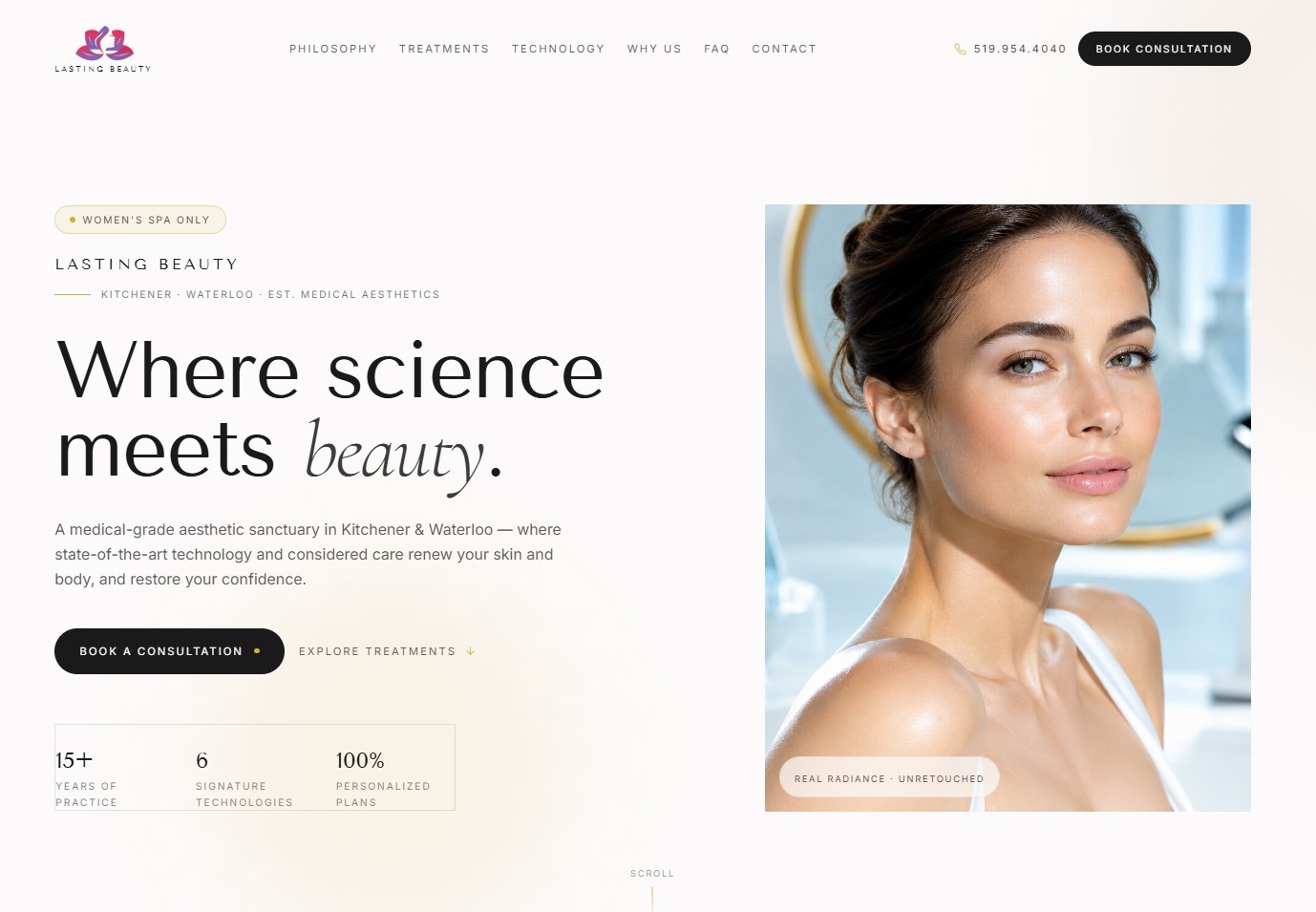 Lasting Beauty — new clean editorial design