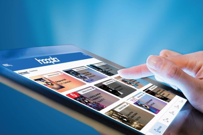 Hoopla digital platform on mobile