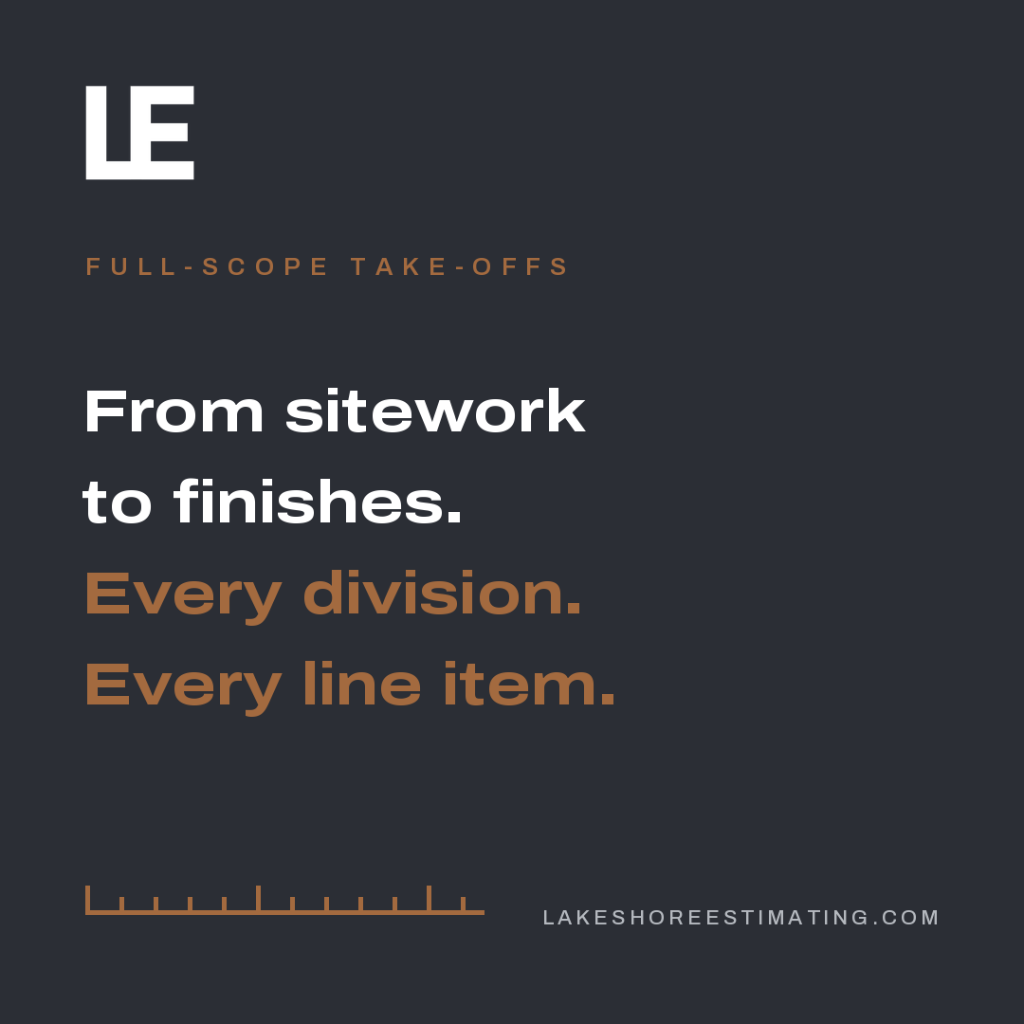 From sitework to finishes