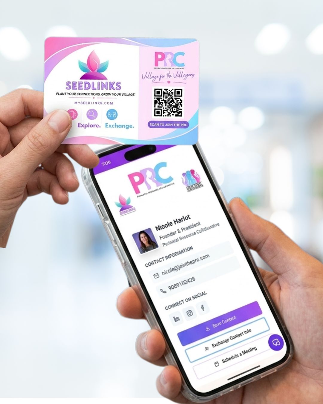Seedlinks TAP Card — tap to share your digital profile