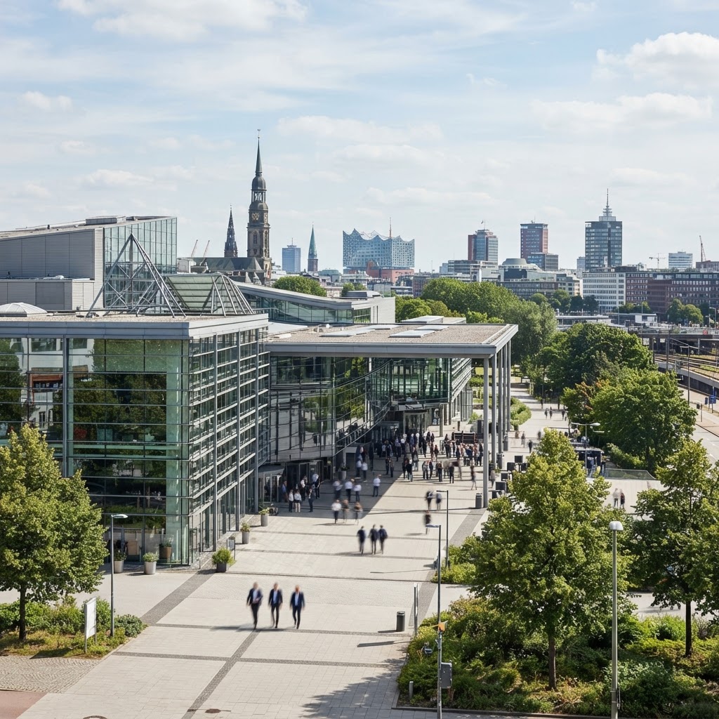 City illustration: Hamburg