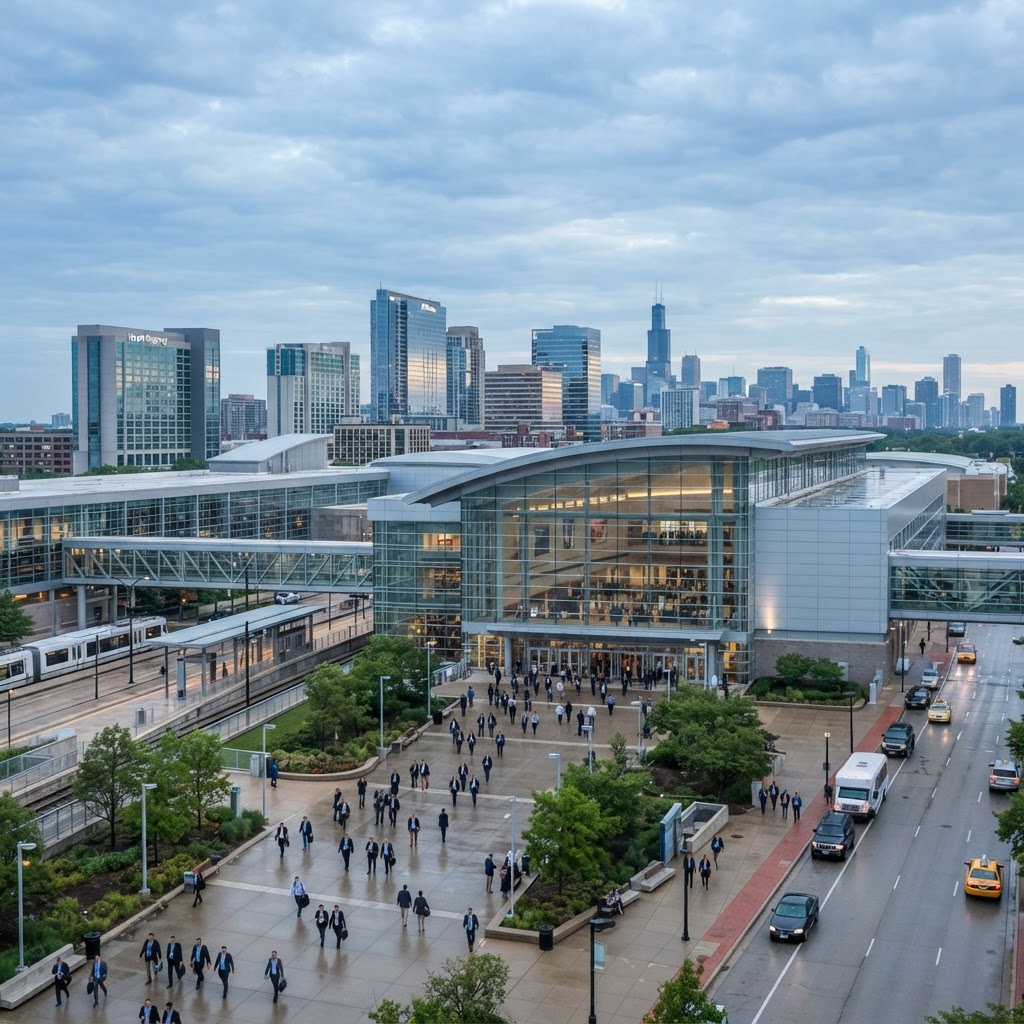 City illustration: Rosemont / Chicago