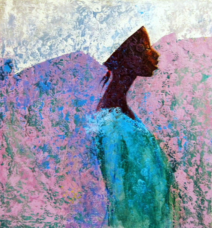 Gaze Toward the Ridge, Painting — Adeodunfa