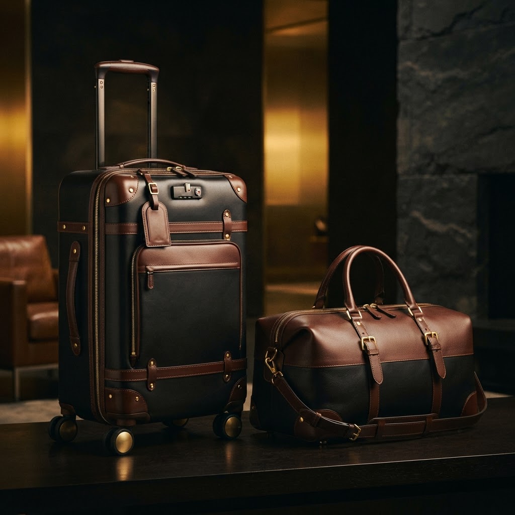 Leather Rolling Luggage