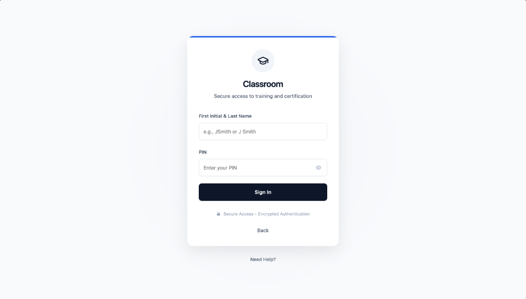 Classroom Login