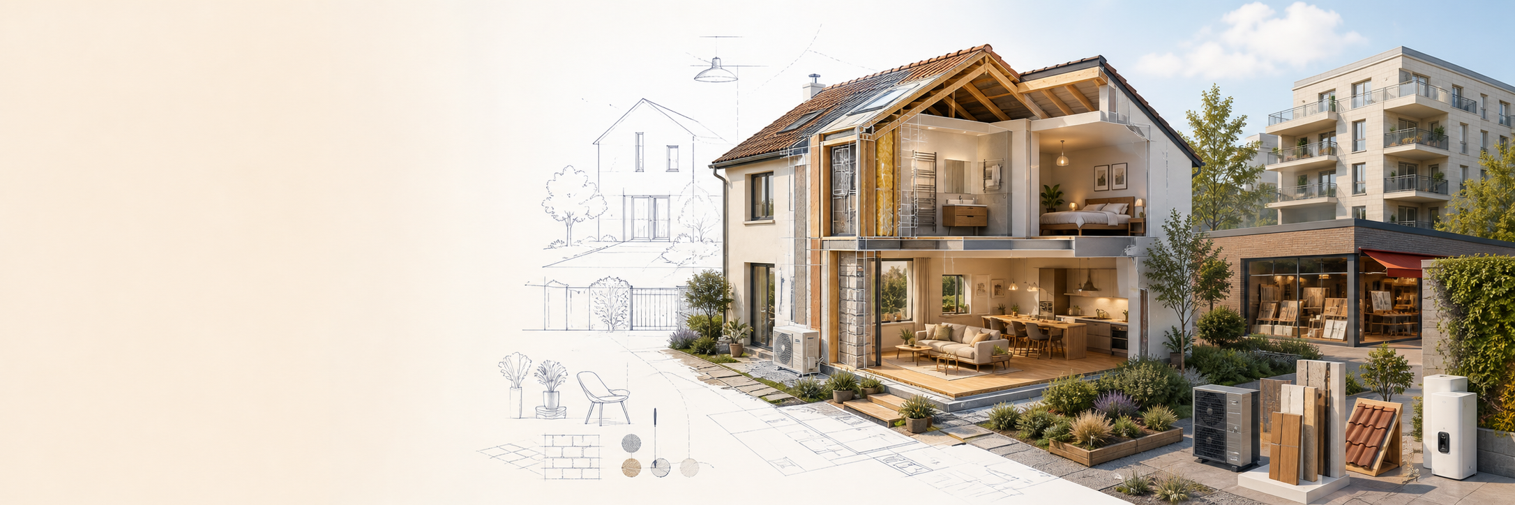 L'univers de l'habitat : maison, copropriété, commerces, équipements et matériaux