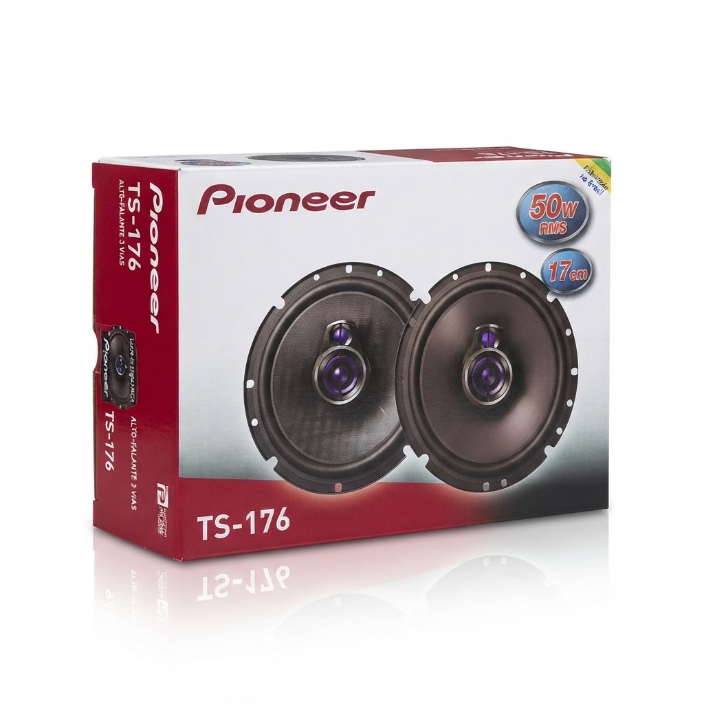 Dê dois cliques para ampliar Par de Alto-falantes Pioneer TS-1760BR 6 Polegadas 50W RMS Triaxial