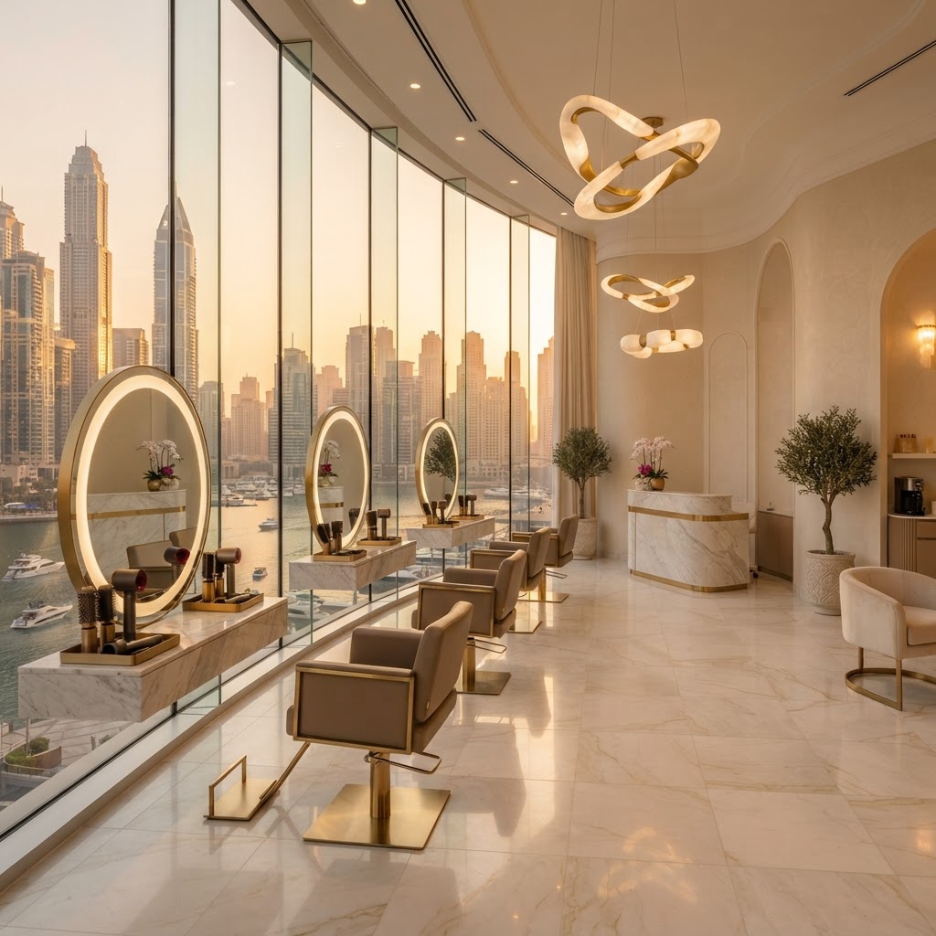Luxury salon interior