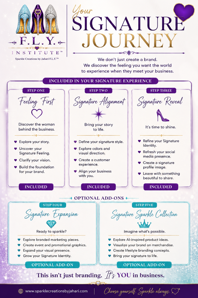 Sparkle Creations Signature Journey flyer