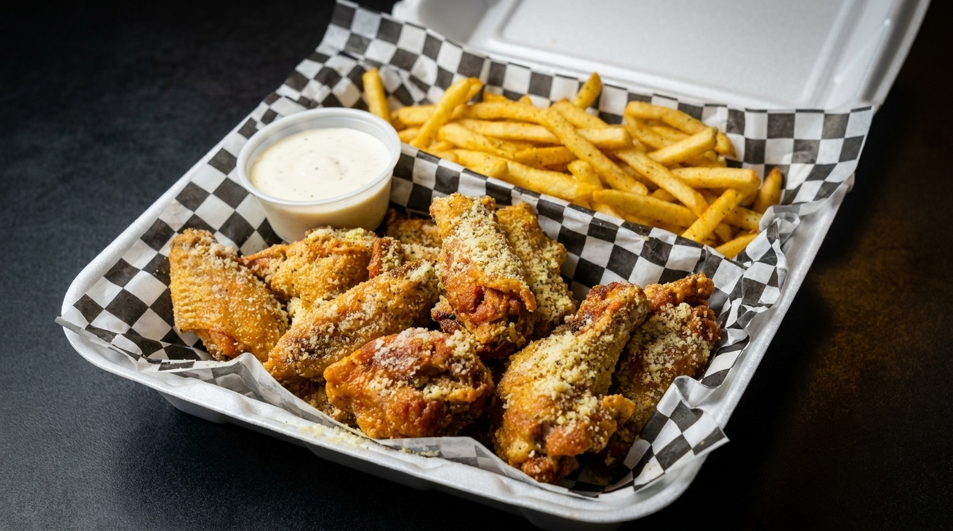 10 PC WING + FRY 