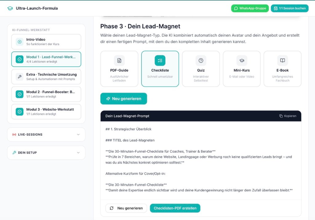 Phase 3 · Dein Lead-Magnet