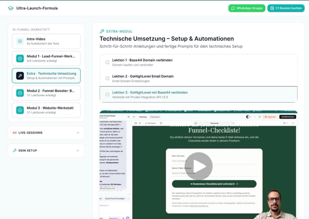 Extra · Technische Umsetzung