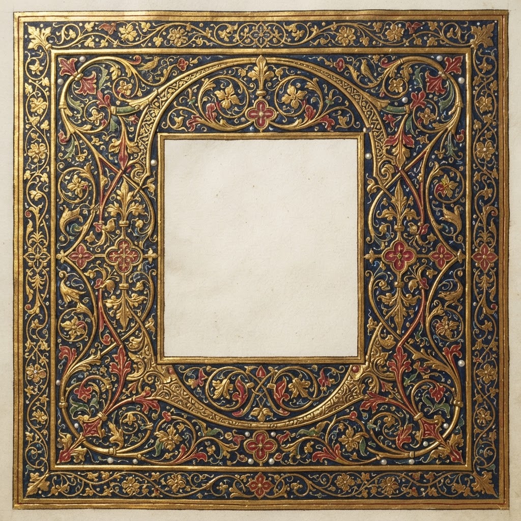 Gilded initial frame