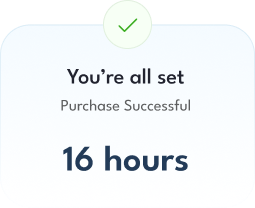 Purchase your hours