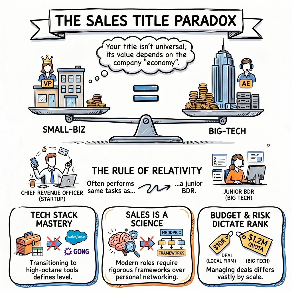The Sales Title Paradox: Why Your Job Title Means Something Very Different Depending on Where You Work