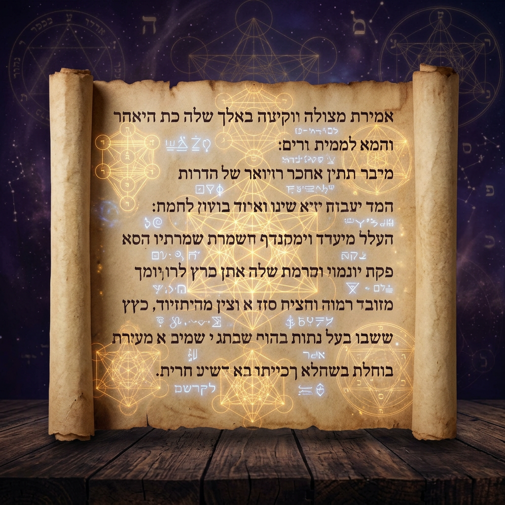 מגילת תהילים עם קודים מיסטיים וסמלים רוחניים מוסתרים
