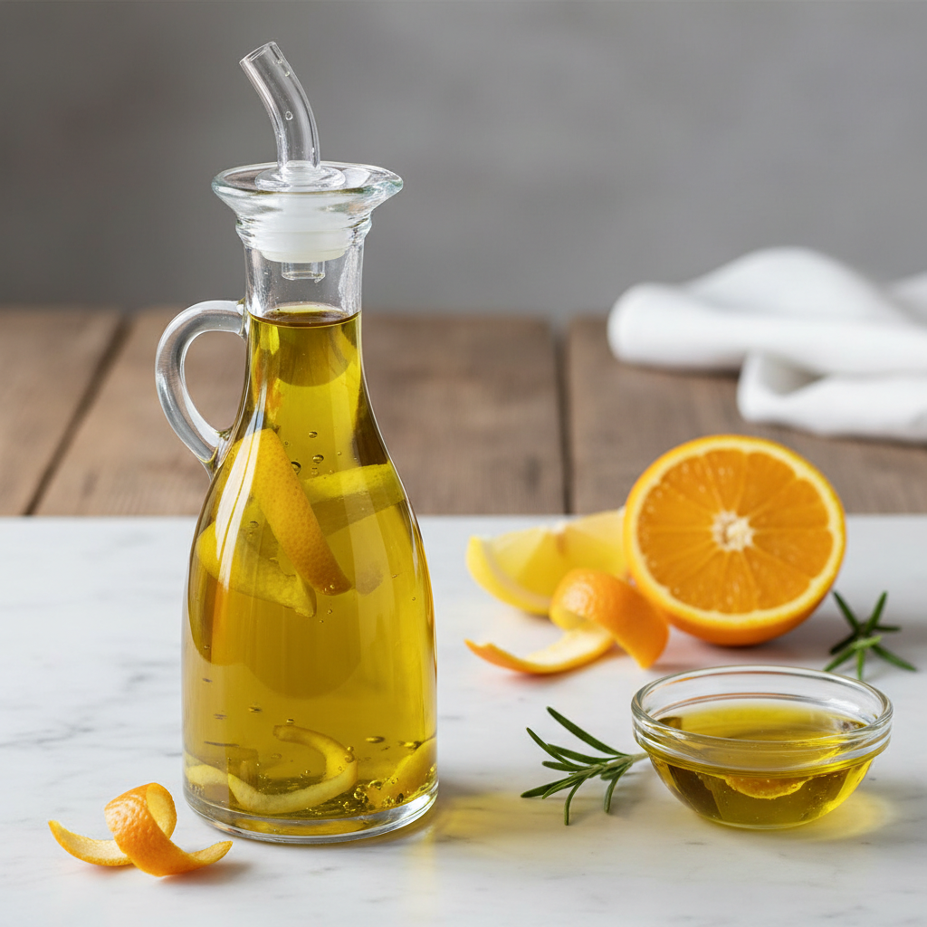Receta Aceite de oliva aromatizado con cítricos
