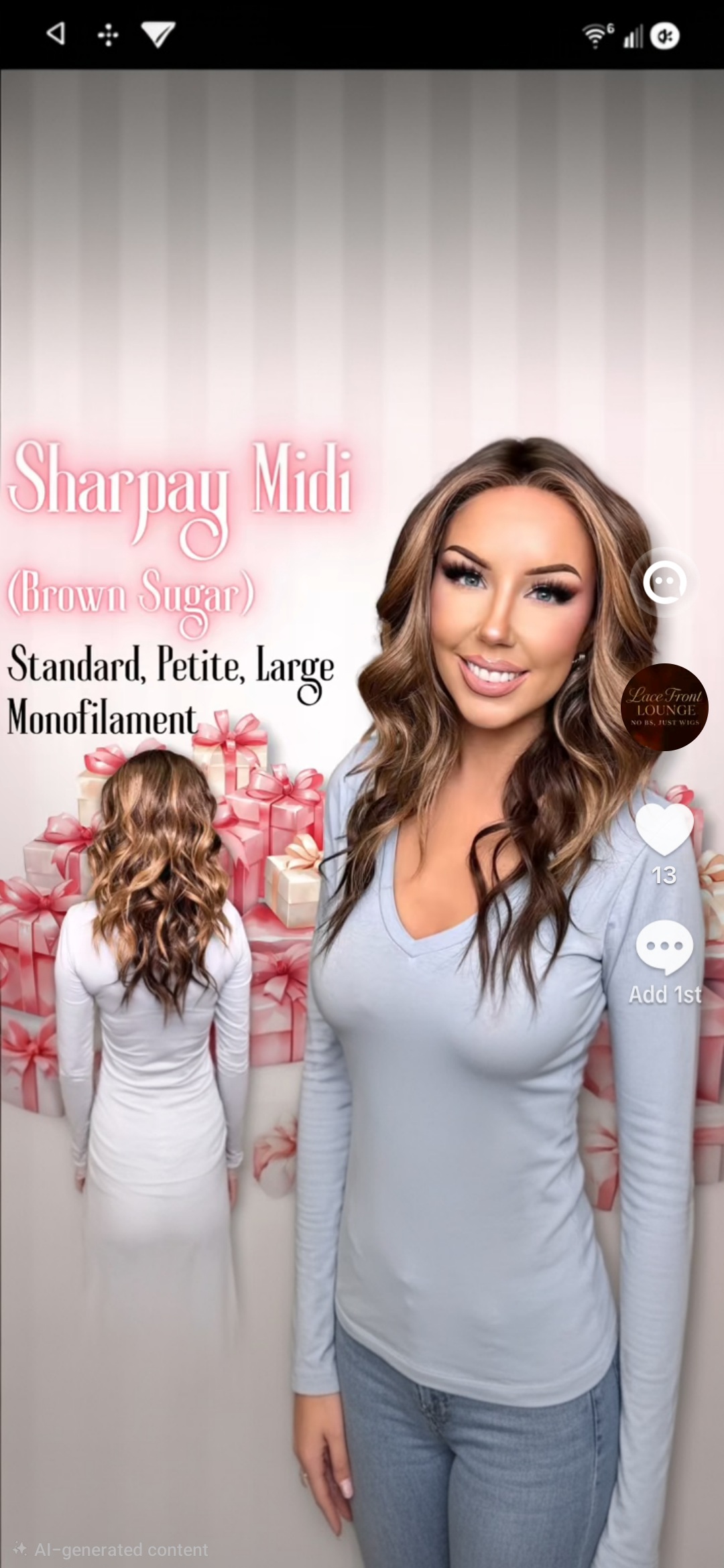 Mid length wavy