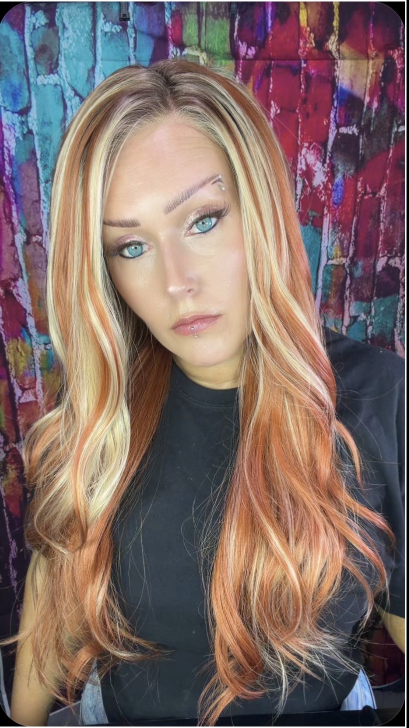 Maca Baka Luna Fiery Red 13x4 Lace Front Wig | Long Wavy Blonde Fire | Brand New