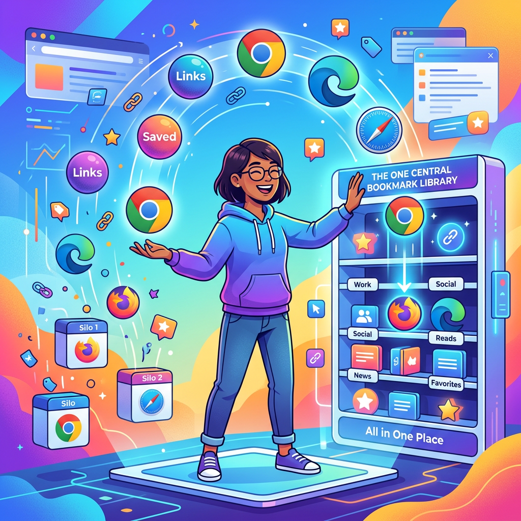 Stop Juggling: Sync Bookmarks Across Browsers Easily
