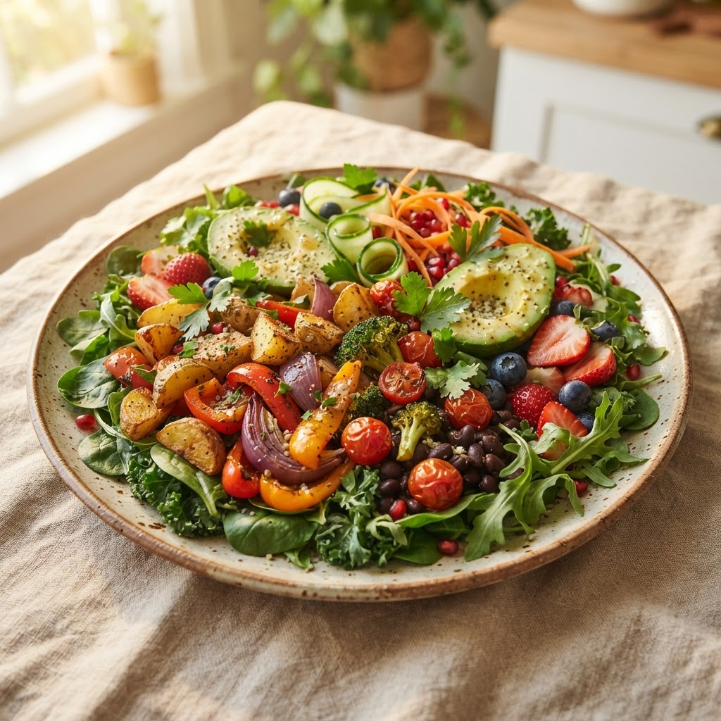 Bigger plate with lower calorie density foods