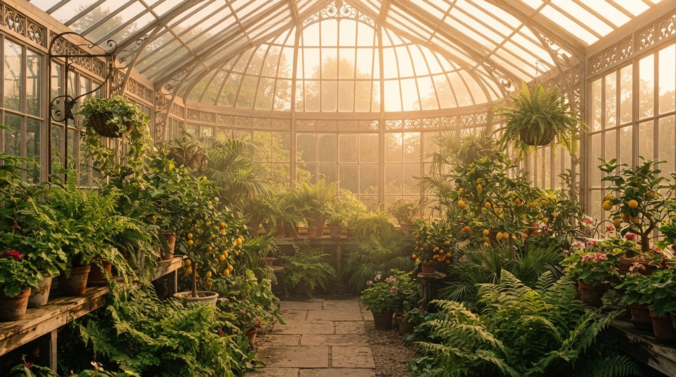 Sunlit conservatory