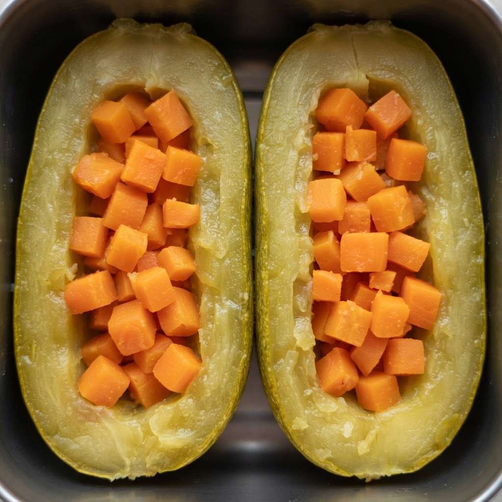 Barquitos de Calabacita y Zanahoria al Vapor