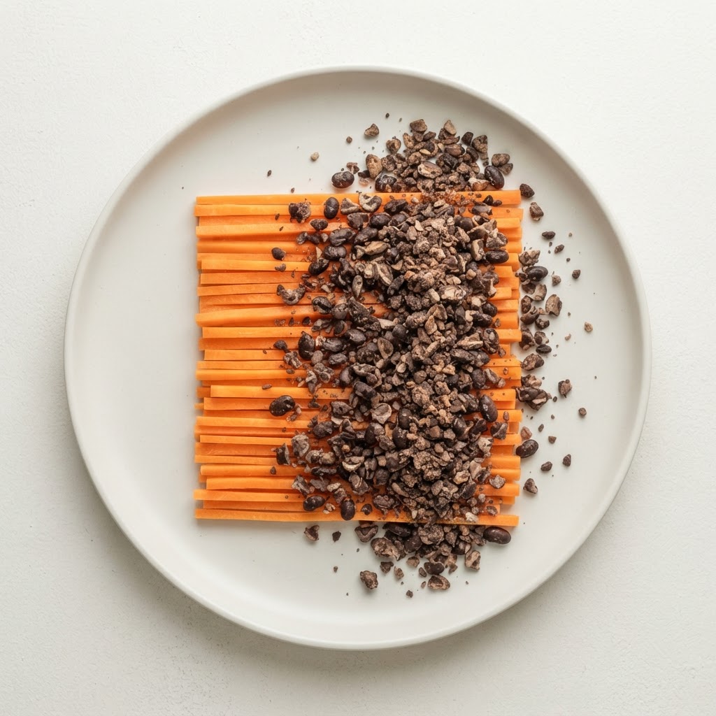 Crujientes de Zanahoria con Dukkah de Frijol Negro